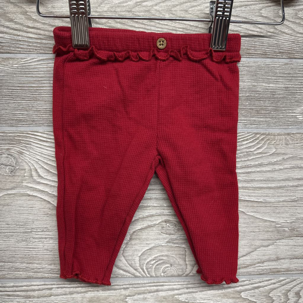 Waffle Knit Ruffle Pants 3M