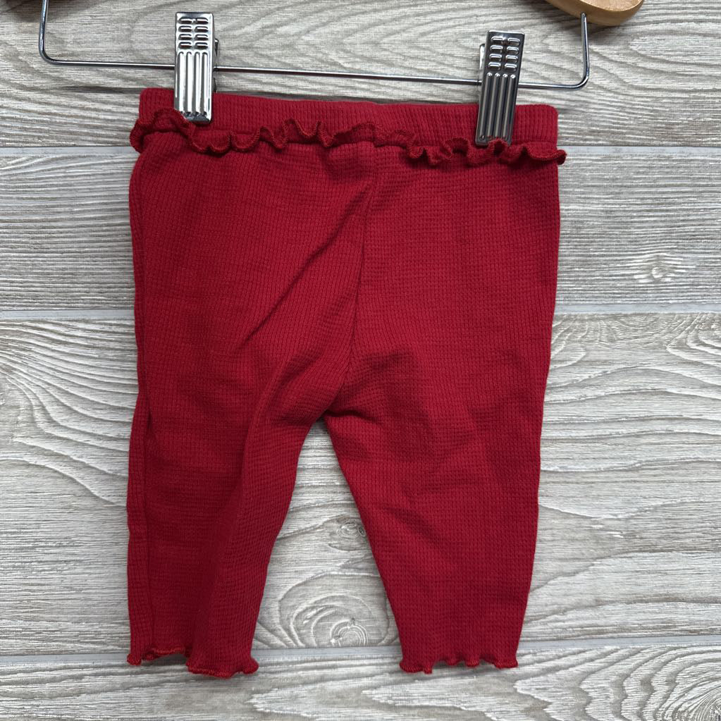 Waffle Knit Ruffle Pants 3M