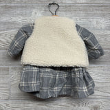 Dress, Bloomers & Sherpa Vest 3M