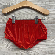 Crushed Velvet Ruffle Butt Shorts 3-6M
