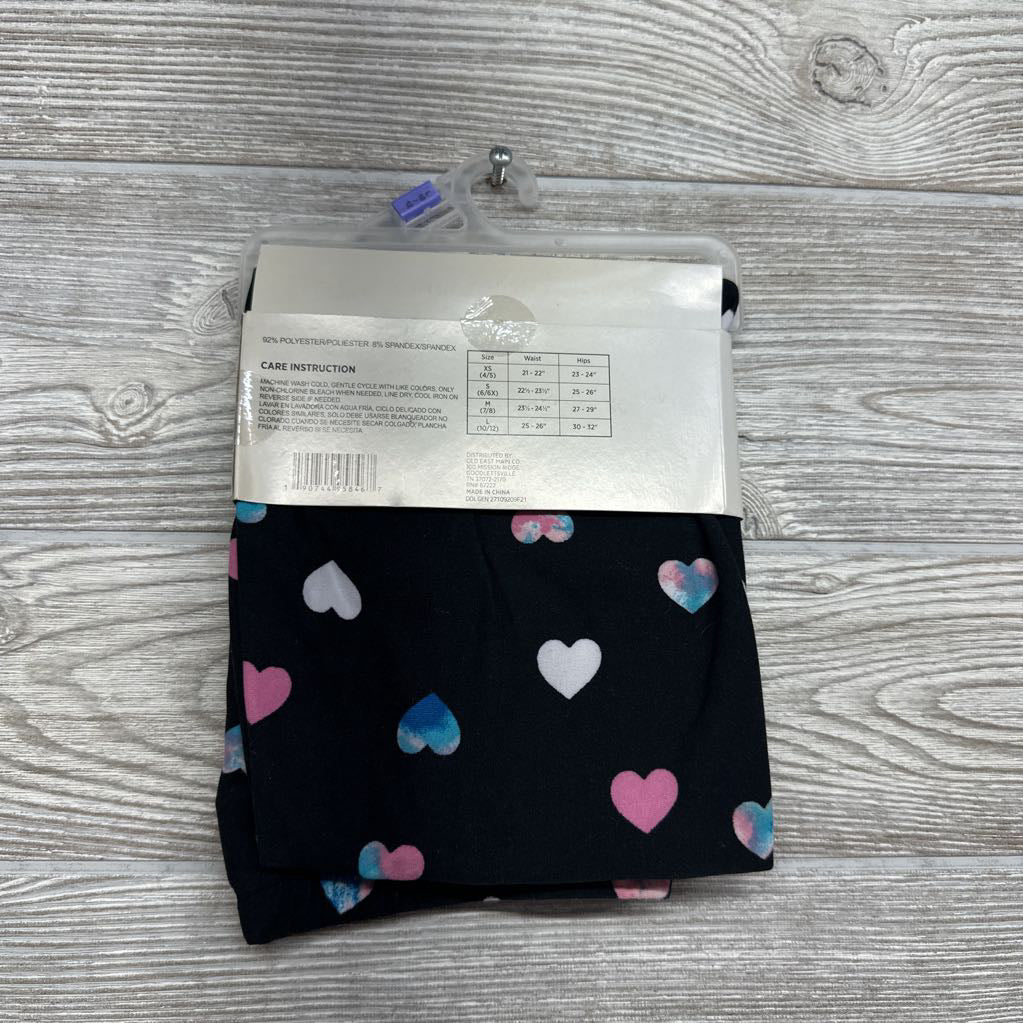 NEW Leggings Hearts 10-12