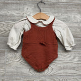 Knit Sweater Romper & Collared Bodysuit 0-3M