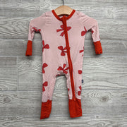 Bamboo Footie Sleeper Bows 0-3M