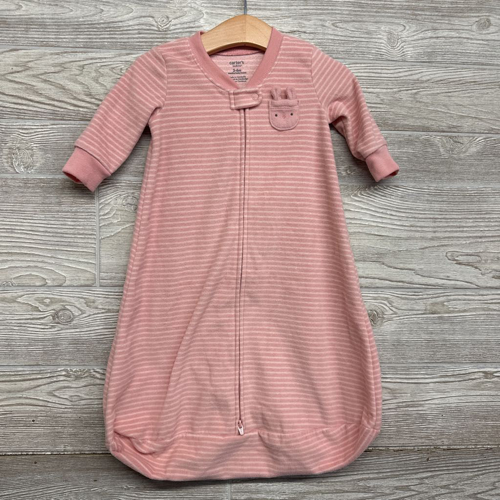 Blanket Sleepsack Stripes Rabbit Pocket 3-6M
