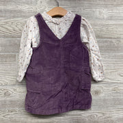 Corduroy Jumper & Muslin Shirt Flowers 3t