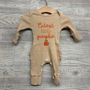 Ribbed Outfit Cutest Little Pumpkin 0-3M