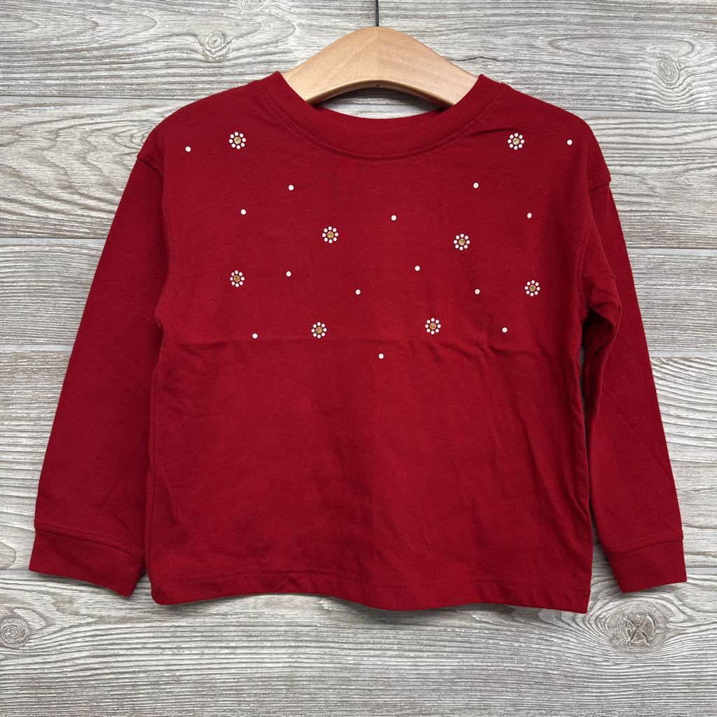 LS Shirt Flowers 3t