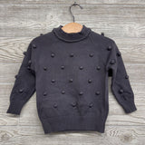 Mock Neck Sweater Poms 3t
