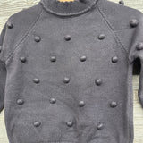 Mock Neck Sweater Poms 3t