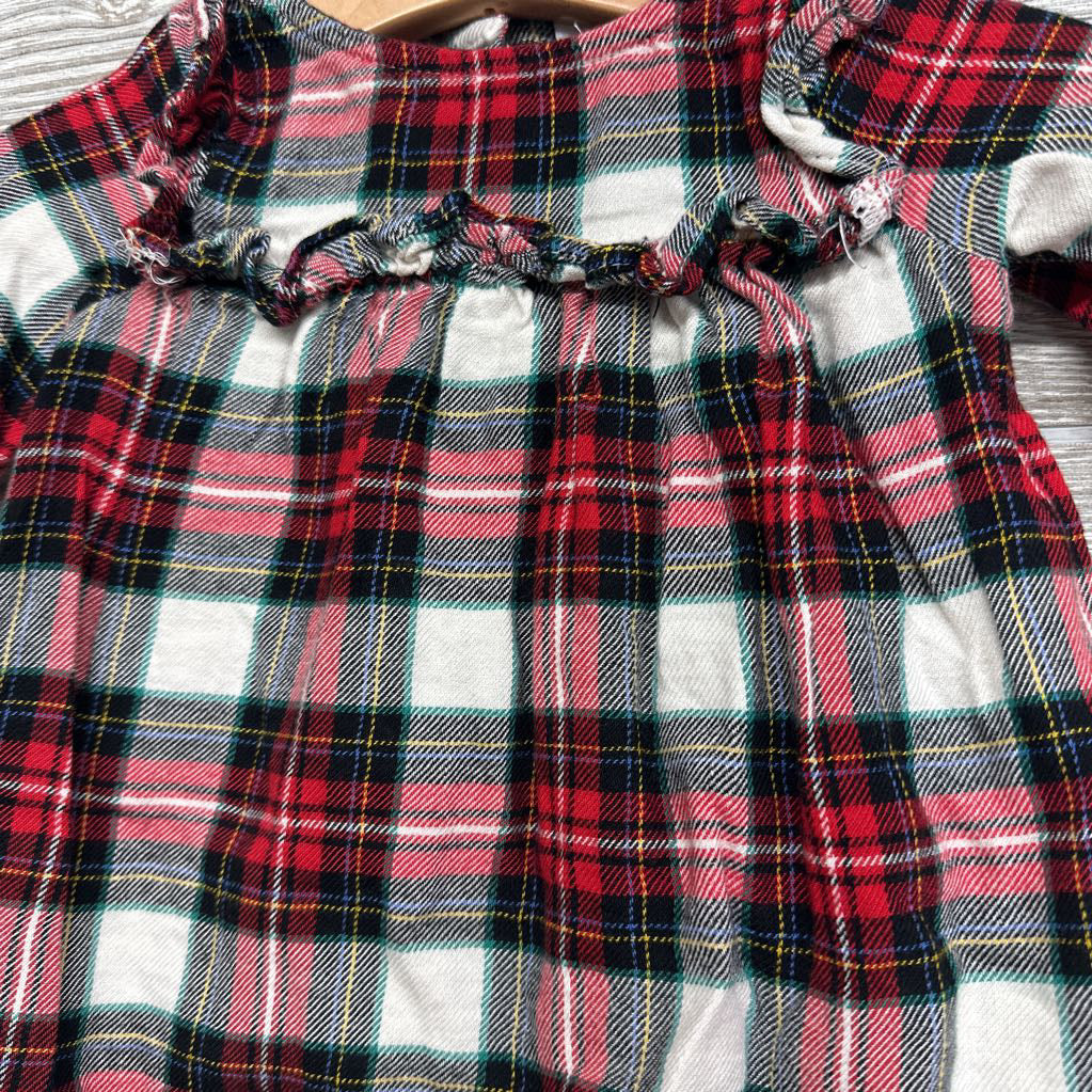 Plaid Shirt Ruffles 0-3M