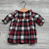 Plaid Shirt Ruffles 0-3M