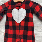 Gingham Blanket Sleeper Heart 3M