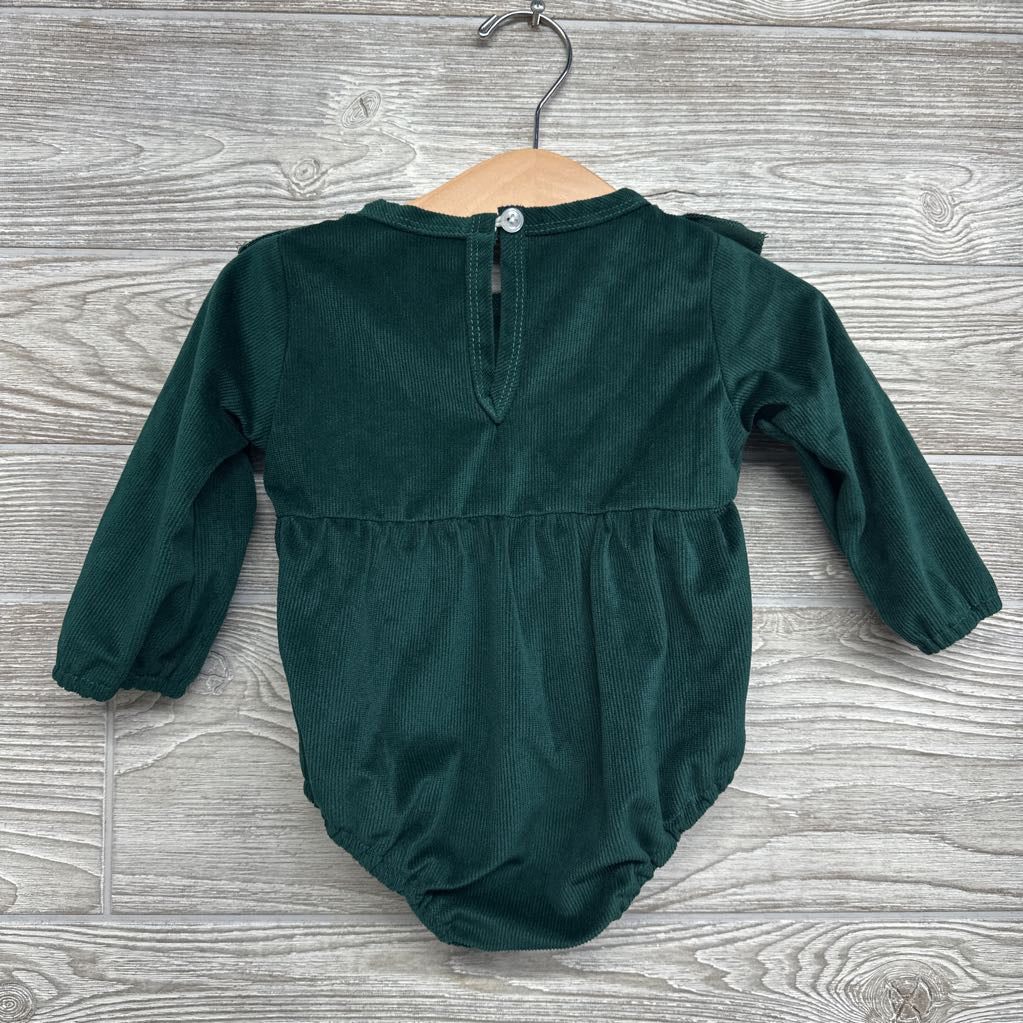 Ribbed Ruffle Bodysuit 3-6M