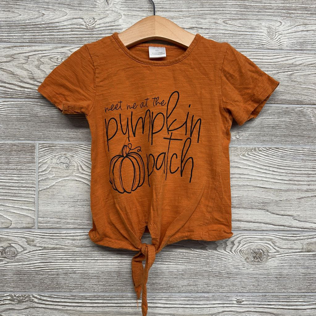 Front Knot Shirt Meet Me At The Pumpkin Patch 6