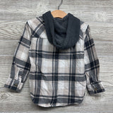 Plaid Button Up Shirt W/ Hood 3t