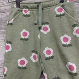 Drawstring Jogger Sweatpants Flowers 2T