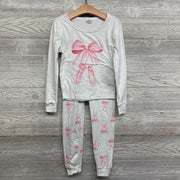 2 Pc LS PJs Bows Ballet Shoes 8