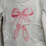 2 Pc LS PJs Bows Ballet Shoes 8