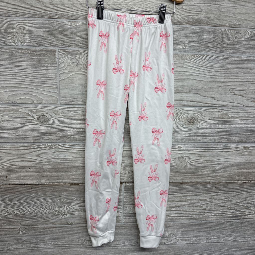 2 Pc LS PJs Bows Ballet Shoes 8