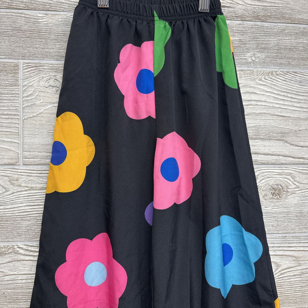 Wide Leg Pants Flowers 7