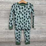 2 Pc LS PJs Trees Snowflakes 4