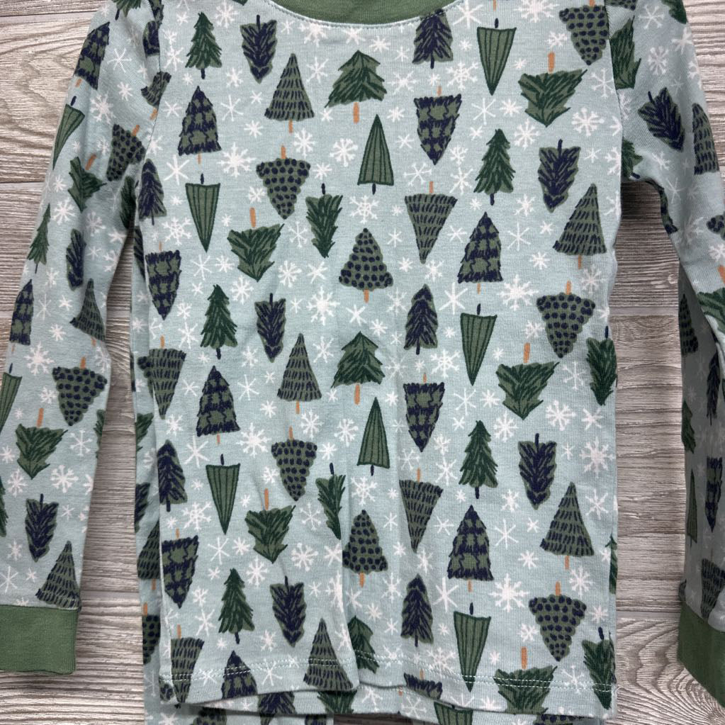 2 Pc LS PJs Trees Snowflakes 4