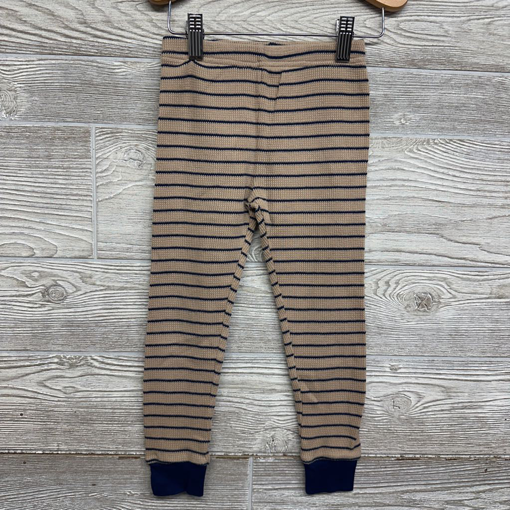 2 Pc LS Waffle Knit PJs Stripes 4