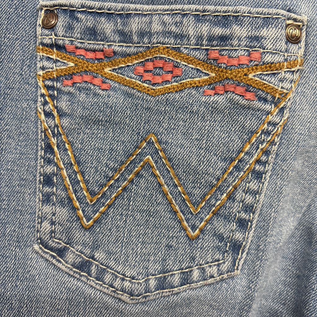 Bootcut Jeans Embroidered Pockets 8 Slim