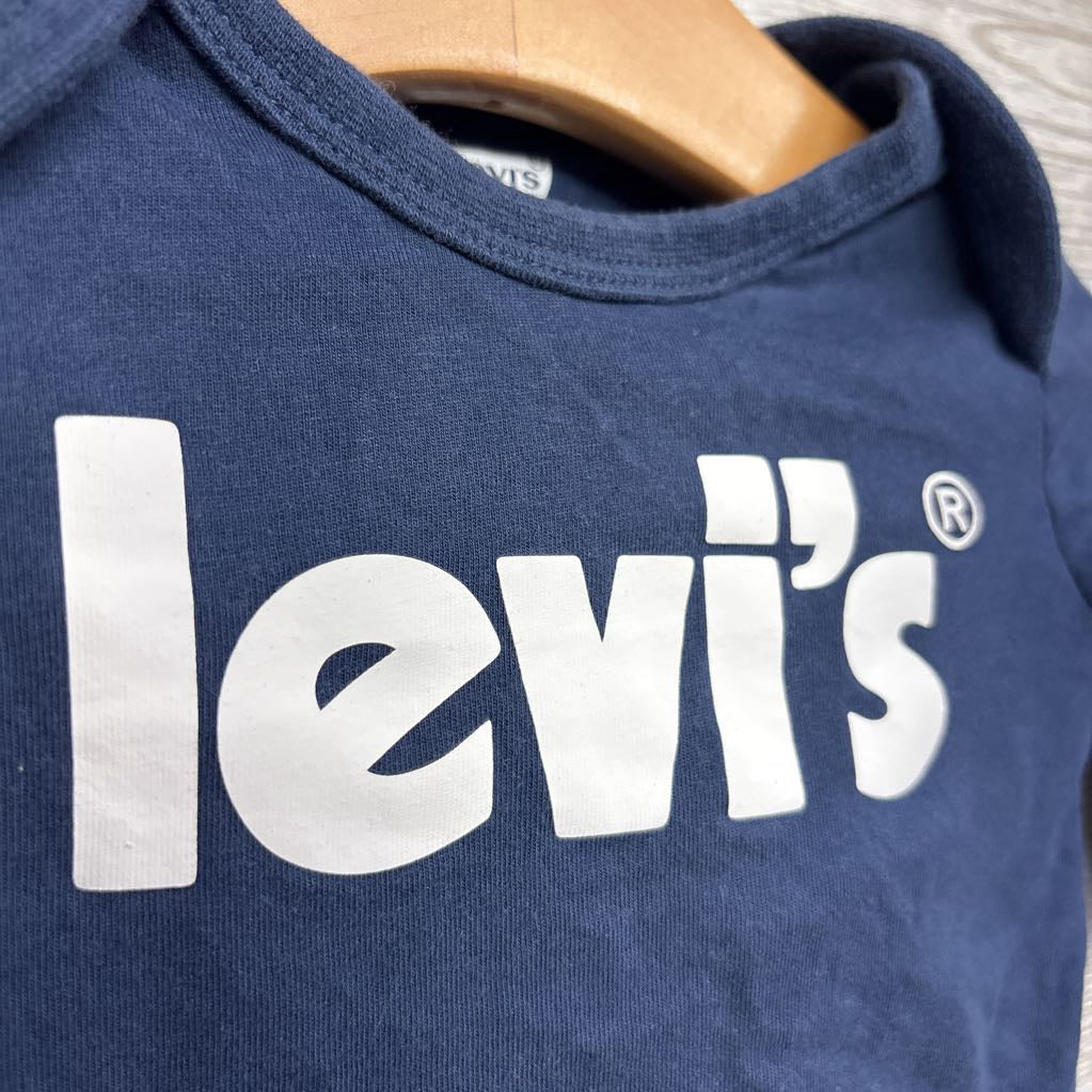 LS Shirt & Waffle Knit Footed Pants 6M