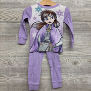 2 Pc LS PJs Anna Snowflakes 3T