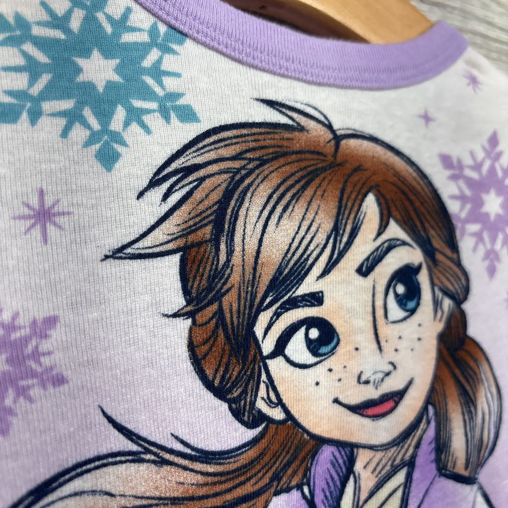 2 Pc LS PJs Anna Snowflakes 3T