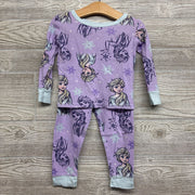 2 Pc LS PJs Elsa Snowflakes 4T