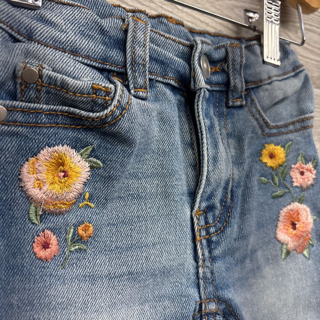 Flare Jeans Embroidered Flowers 2T
