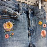 Flare Jeans Embroidered Flowers 2T