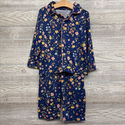 2 Pc LS Button Up PJs Flowers 4