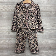 2 Pc LS Button Up PJs Animal Print 4T