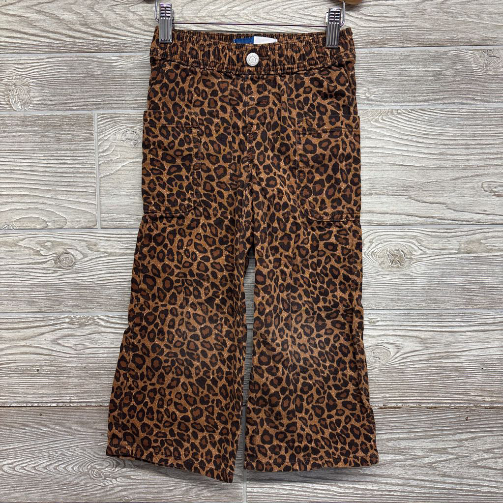 Wide Leg Jeans Animal Print 4T