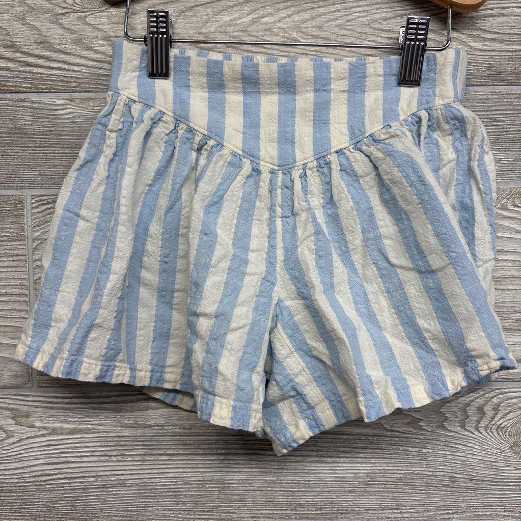 NEW Textured Flowey Shorts Stripes 6-7