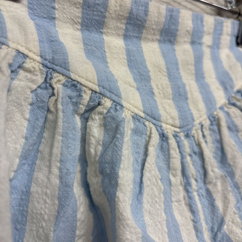 NEW Textured Flowey Shorts Stripes 6-7