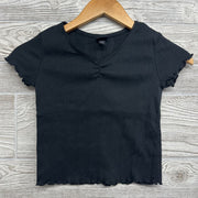 Ribbed V Neck Shirt Lettuce Trim 8