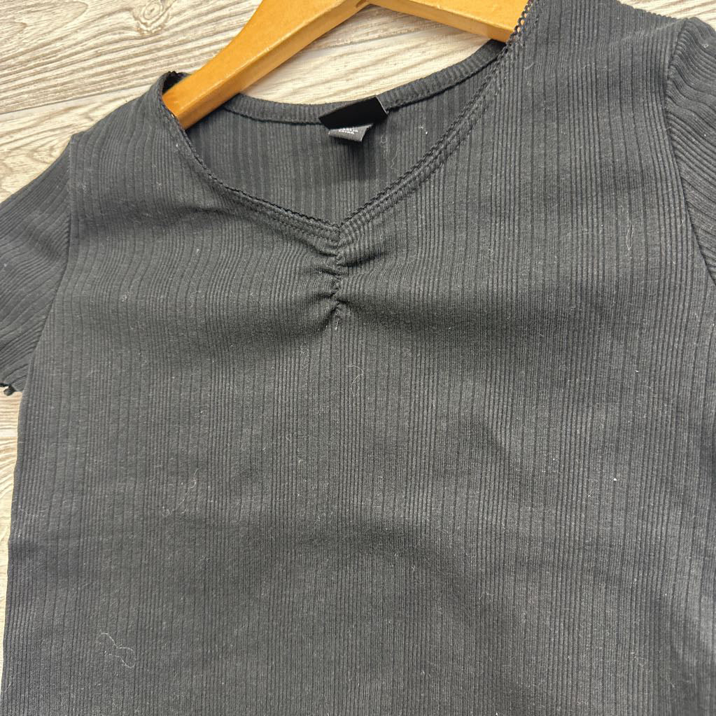 Ribbed V Neck Shirt Lettuce Trim 8