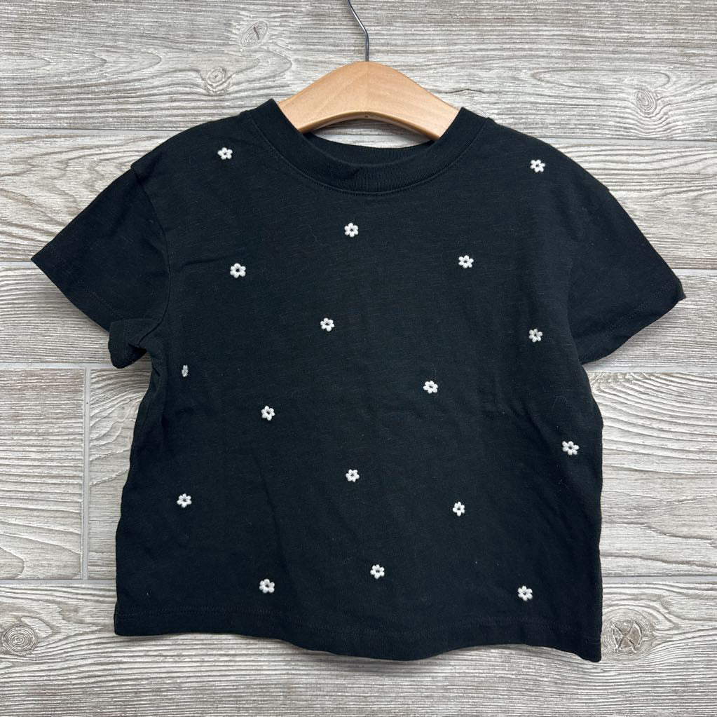 Crop Shirt Embroidered Flowers 8