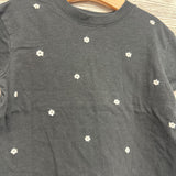 Crop Shirt Embroidered Flowers 8