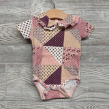 Collared Bodysuit Patchwork 3-6M