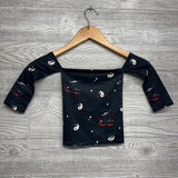 LS Off Shoulder Shirt Yin Yang Cherries 3T