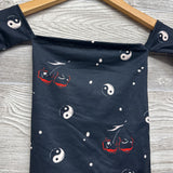 LS Off Shoulder Shirt Yin Yang Cherries 3T