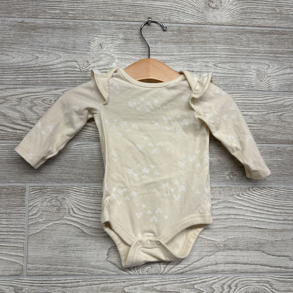 LS Bodysuit & Ribbed Tank Button Up Outfit 0-3M