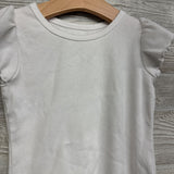 Ribbed Flutter Sleeve Shirt Lettuce Trim 5T