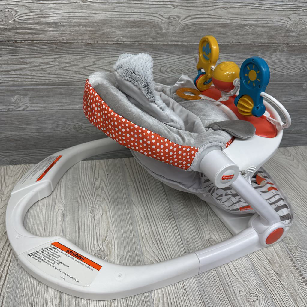 Peekaboo Fox Sit Me Up Floor Seat W/ Tray & Toy