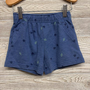French Terry Shorts Leaves Dinosaur Feet 3T